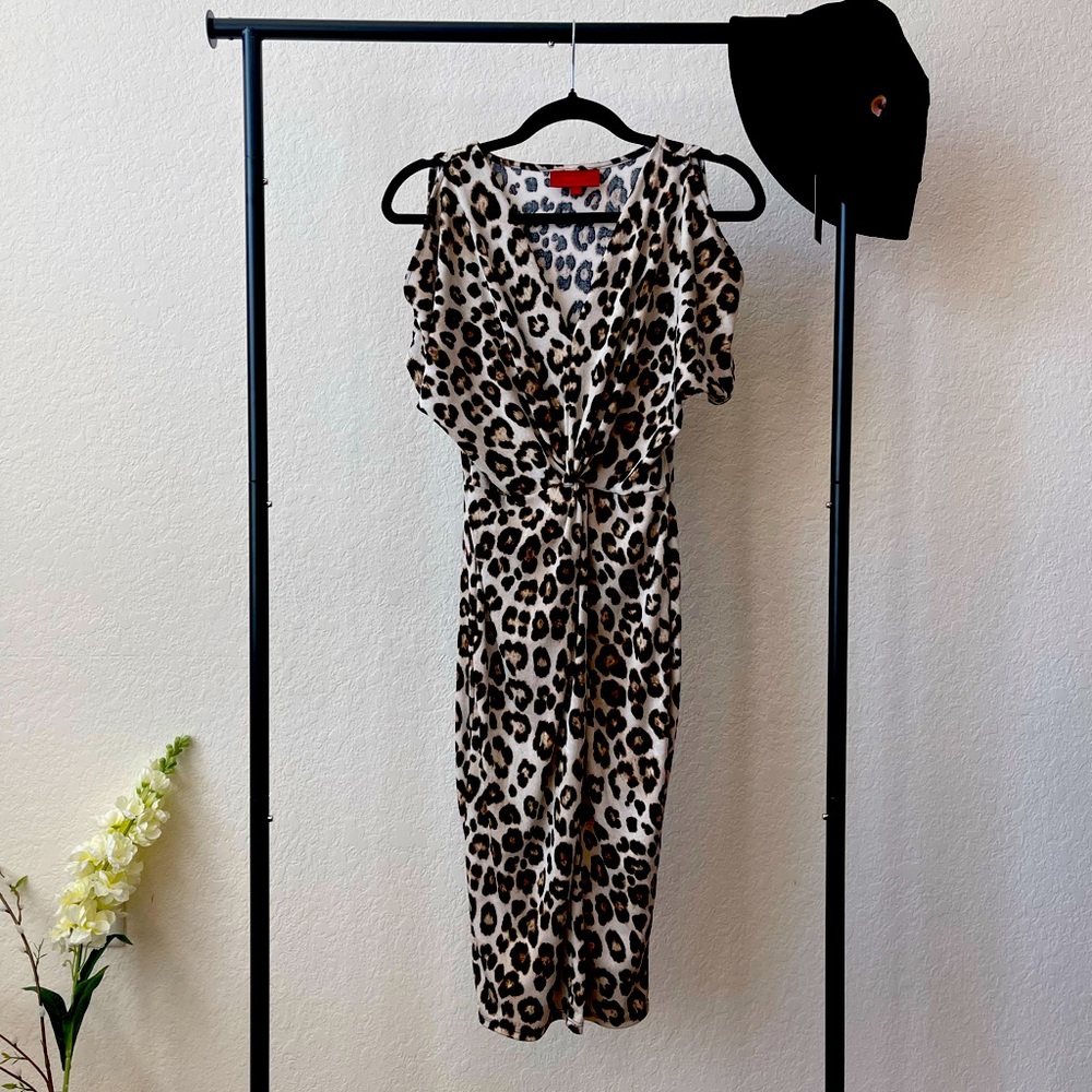 00s JENNIFER LOPEZ Leopard print dress💄 🐆